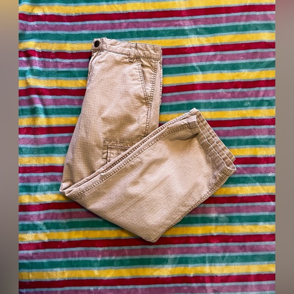 Kids Polo Ralph Lauren Pants Brown Cotton Drawstring Button Fly Size S(8) - Picture 2 of 16